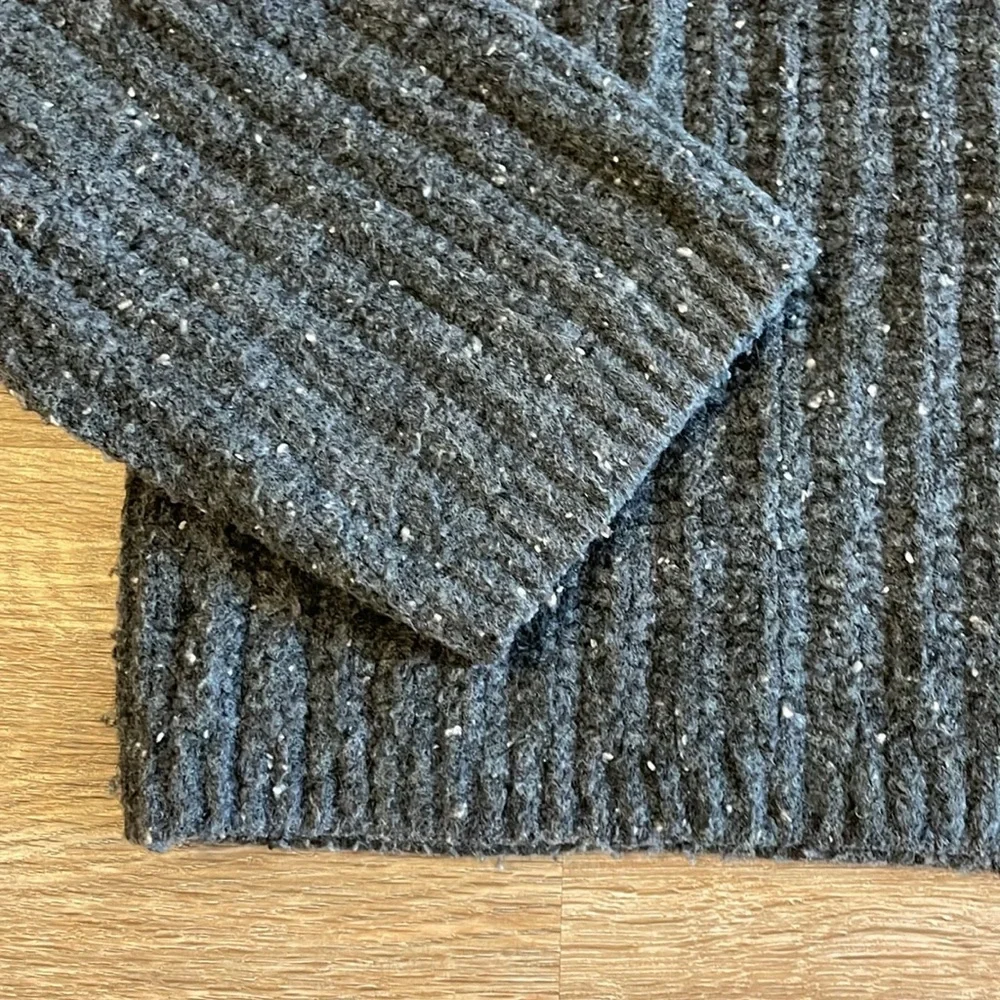 Universal Thread Dark Gray Speckled Mock Turtleneck Cashmere-Like Sweater - Picture 9 of 9
